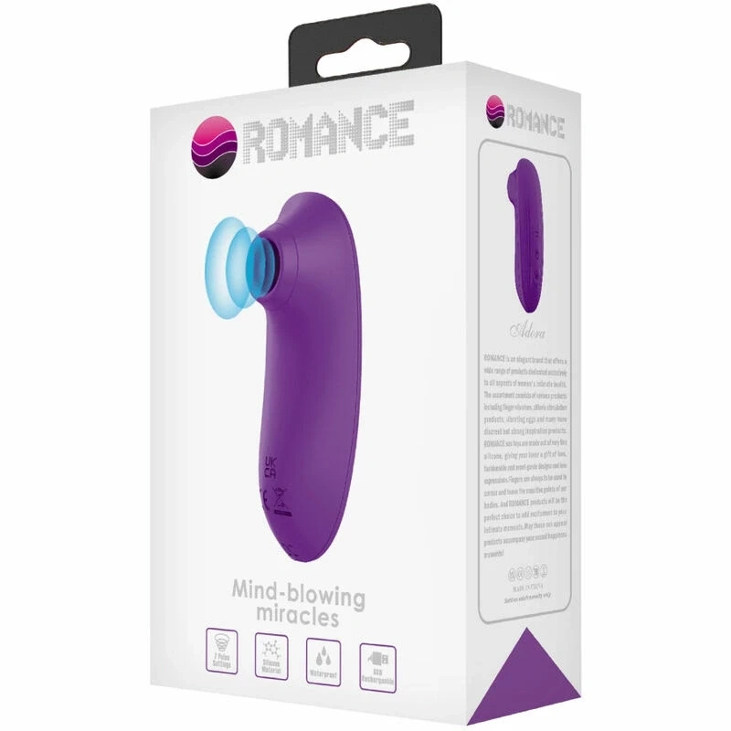 Romance Adora Mini fioletowy – kompaktowy stymulator z 7 trybami pracy