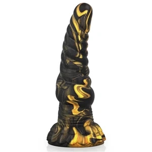 EPIC Furias Cybersilicone – dildo z silikonu płynnego, 17,6 cm, szare