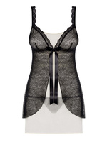 811-BAB-4 babydoll i stringi – brązowo-beżowa – urzekająca Obsessive