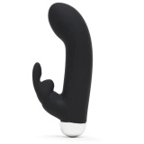 Fifty Shades of Grey Greedy Girl Mini Rabbit – wibrator króliczek USB, czarny, wodoodporny