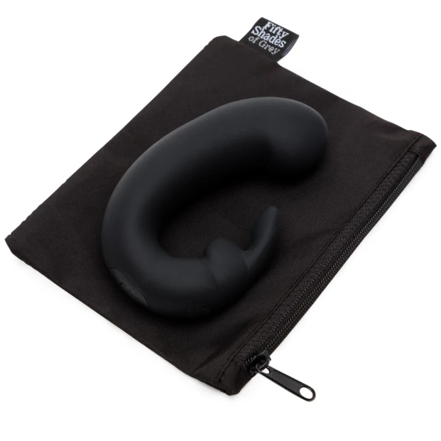 Fifty Shades of Grey Sensation G-Spot Rabbit – wibrator króliczek silikonowy, USB, czarny